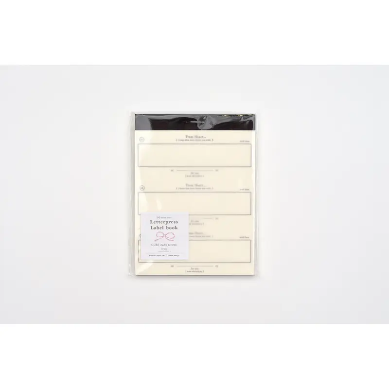 OURS x Hank - From Heart Letterpress Book