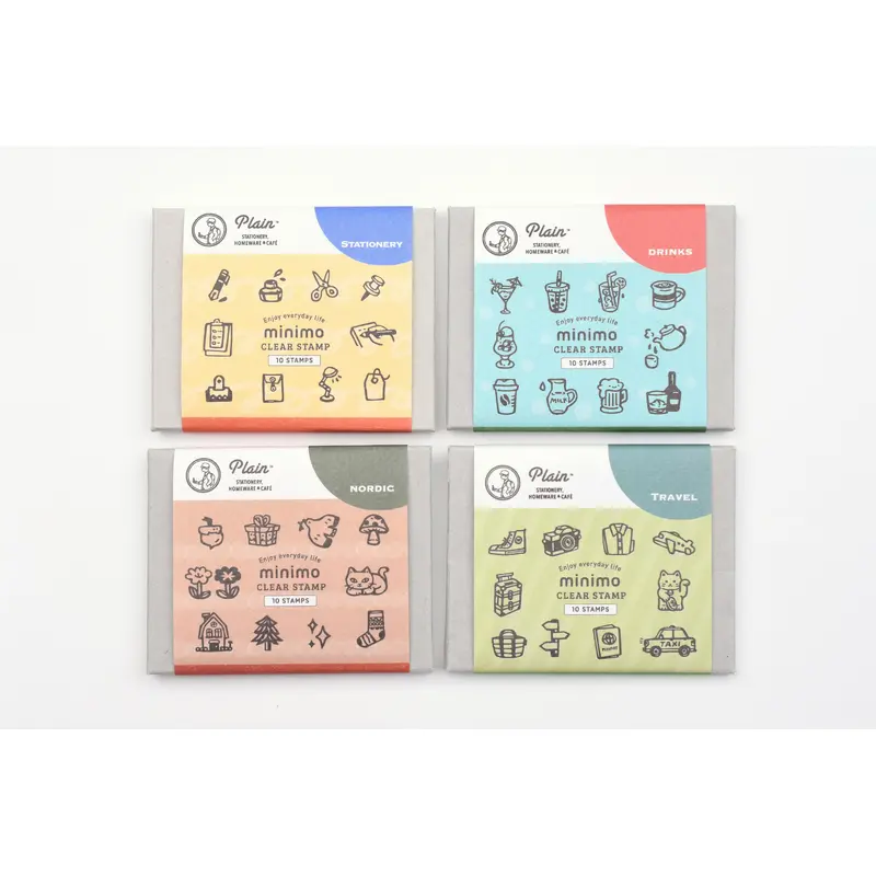 Plain Stationery Minimo Clear Stamp Set