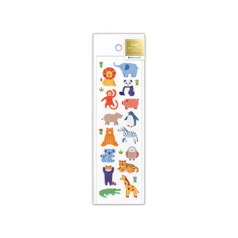 NB - Bijou Sticker Sheet - Colorful Animals