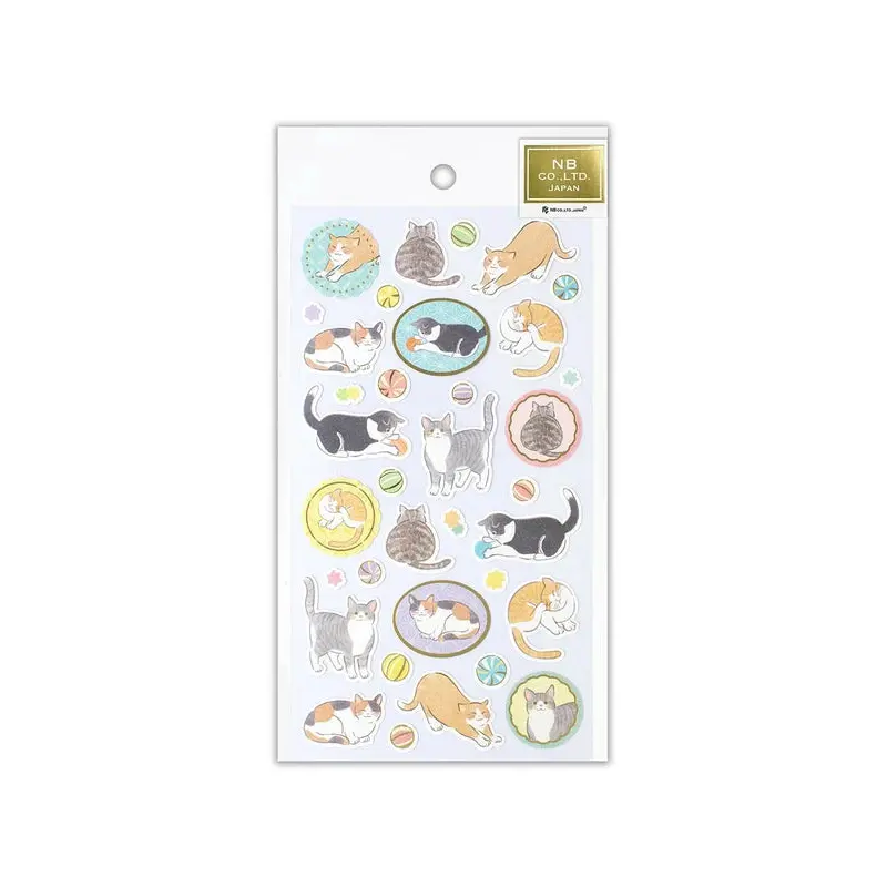 NB - Japanese Style Sticker Sheet - Yufumi Cat