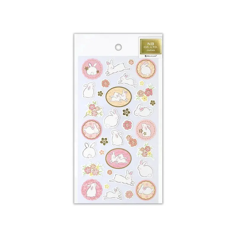 NB - Japanese Style Sticker Sheet - Yufumi Rabbit
