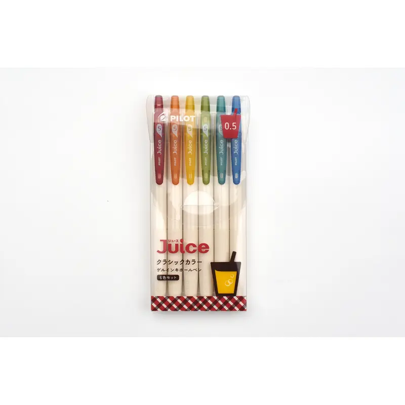 Pilot Juice Gel Pen - Classic Color - 0.5mm - Set of 6