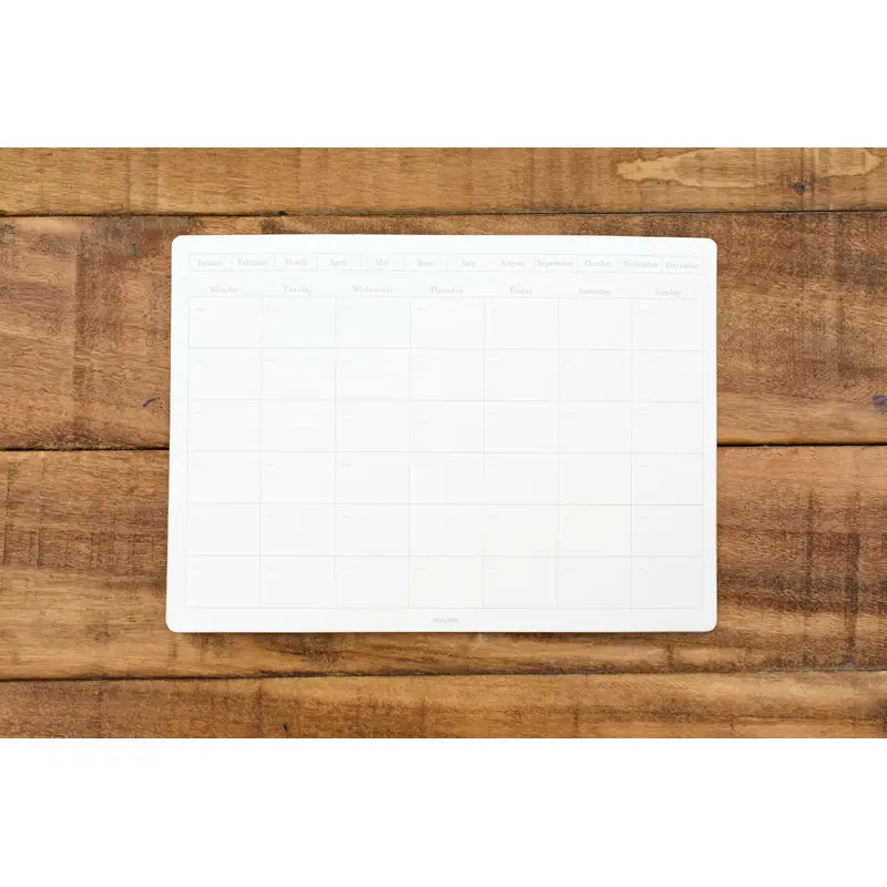 Stalogy Editors Series Removable Seal Calendar Blank - Medium Monthly Landscape