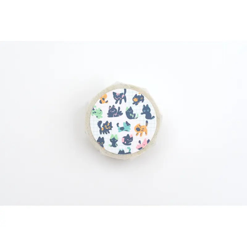 ameruu x Yoseka Stationery - Washi Tape - Kitty Confetti