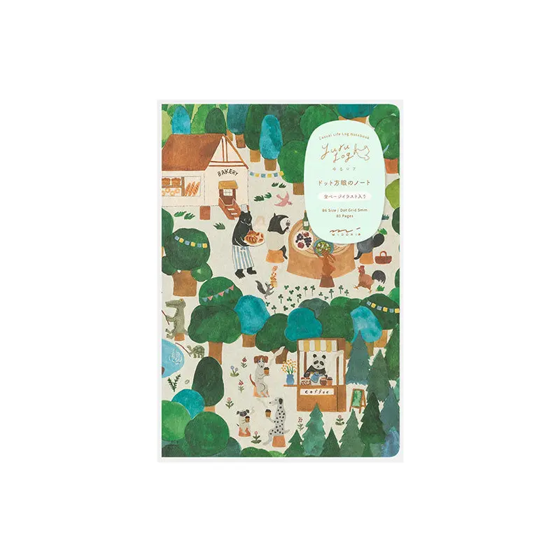 Yuru Log Notebook - Forest Animals - B6