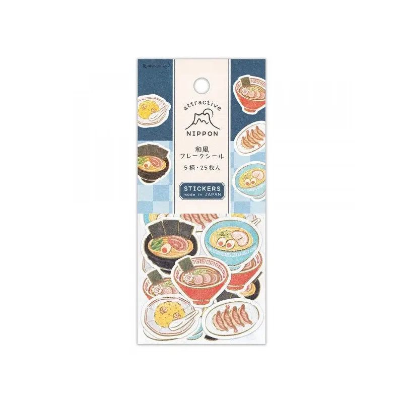 NB - Attractive Nippon Flake Stickers - Ramen Shop