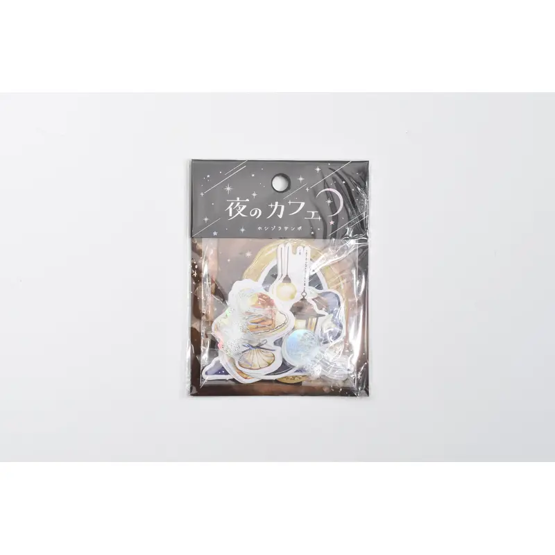 Q-Lia Starry Sky Flake Sticker - Night Cafe