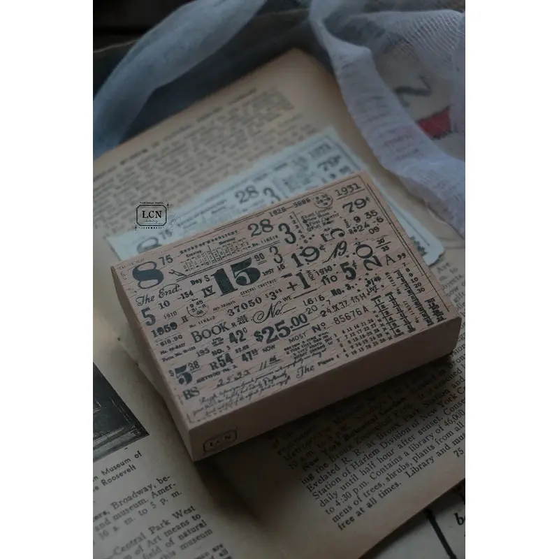 LCN Wooden Rubber Stamp - Ephemera - 815