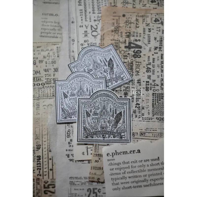 LCN Wooden Rubber Stamp - Signboard: Pen