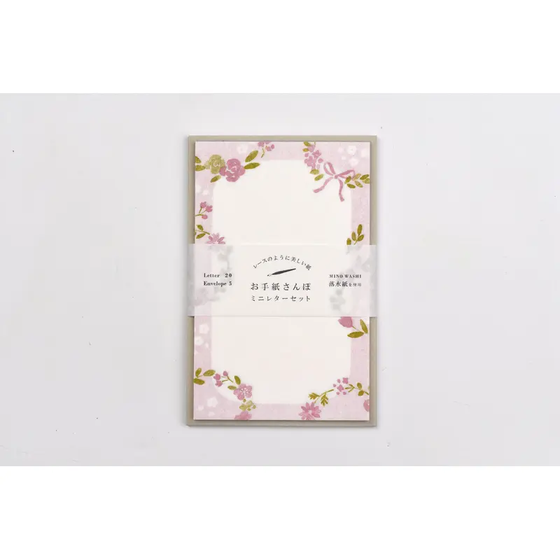 Furukawa Paper - Walking Series - Wreath Flower Letter Set