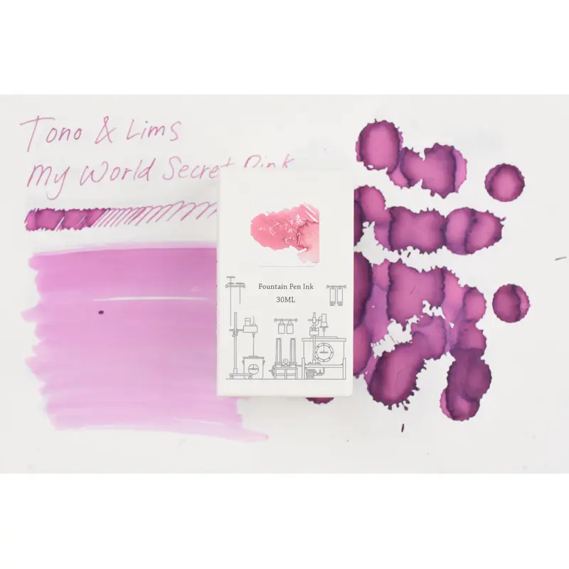Tono & Lims Ink Bottle - Friendship - (My World Secret Pink) - 30ml