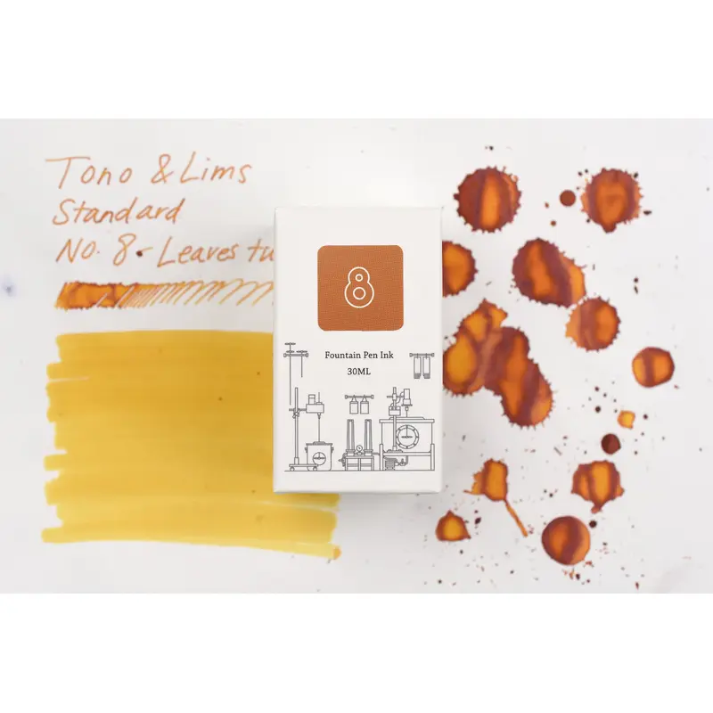 Tono & Lims Ink Bottle - Standard - No. 8 - Leaves turn Yellow - 30ml