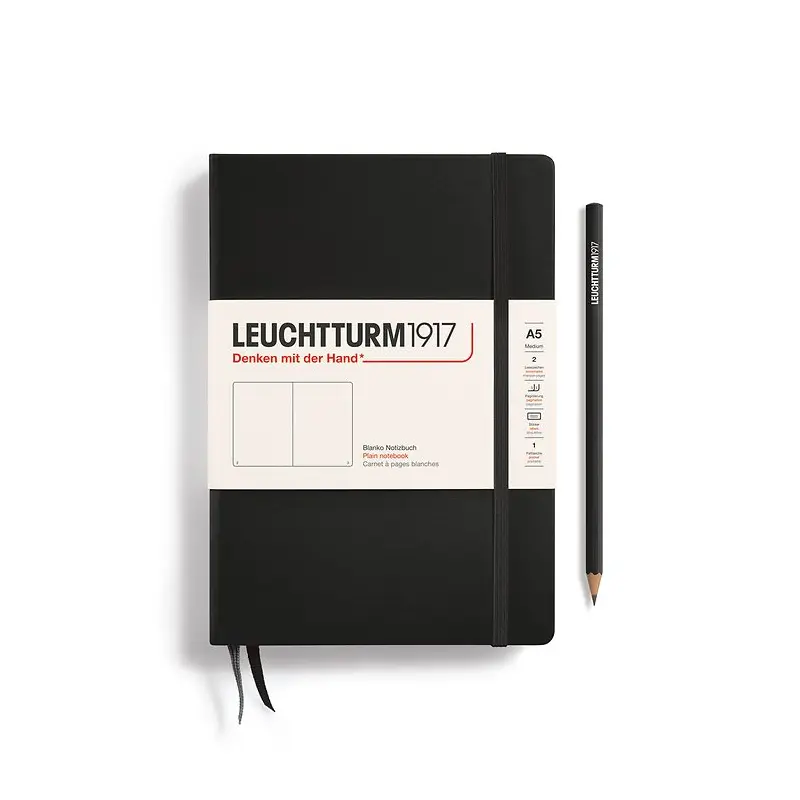 Leuchtturm1917 Hardcover Medium Notebook - A5 - Plain