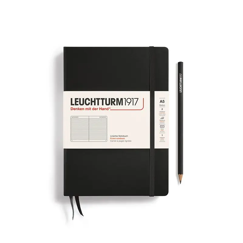 Leuchtturm1917 Hardcover Medium Notebook - A5 - Ruled