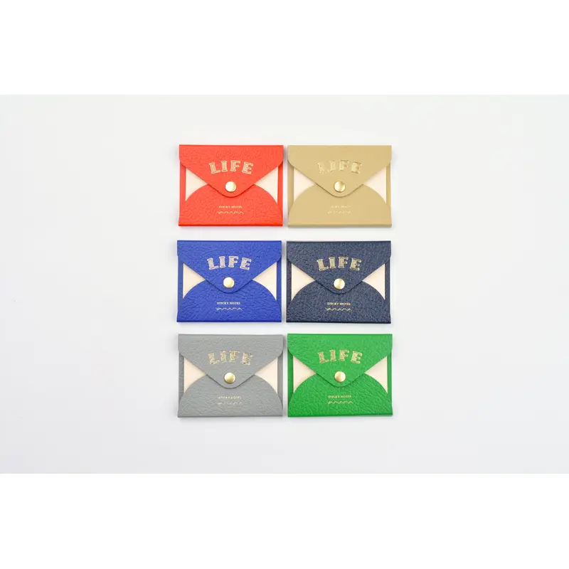 LIFE x Yamama Stationery Faux Leather Covered Sticky Notes