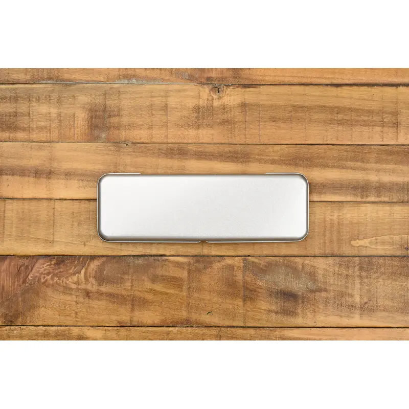 Slip-On Flat Metal Pen Case - Small