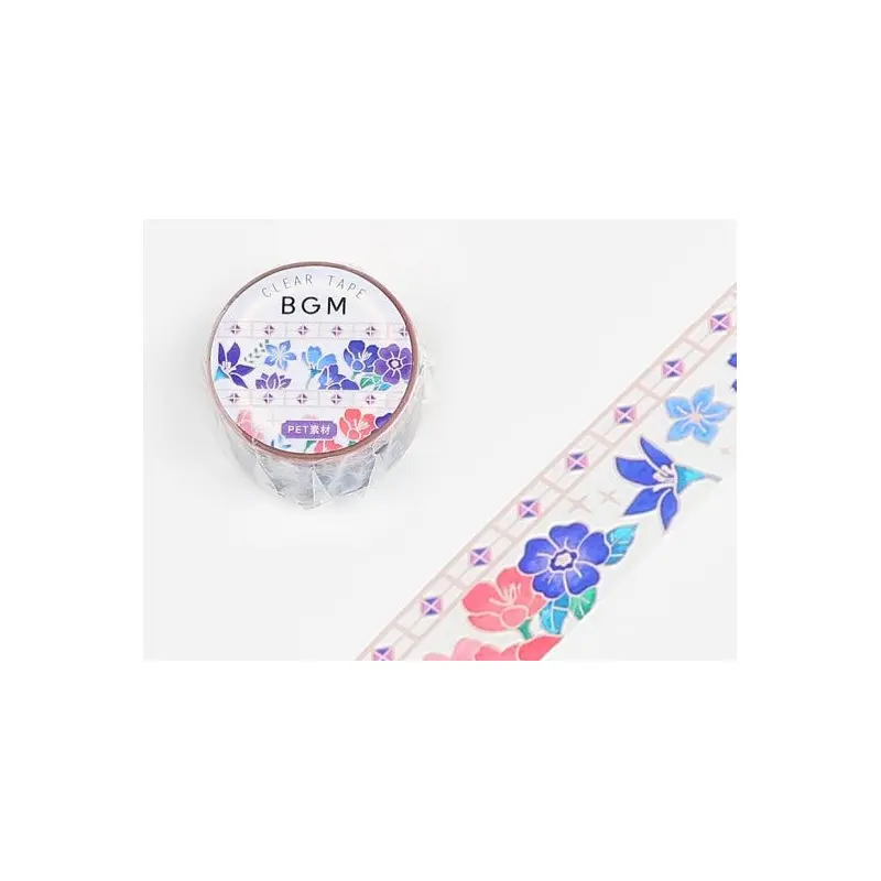 BGM Clear Tape - Stained Glass Dream Flower