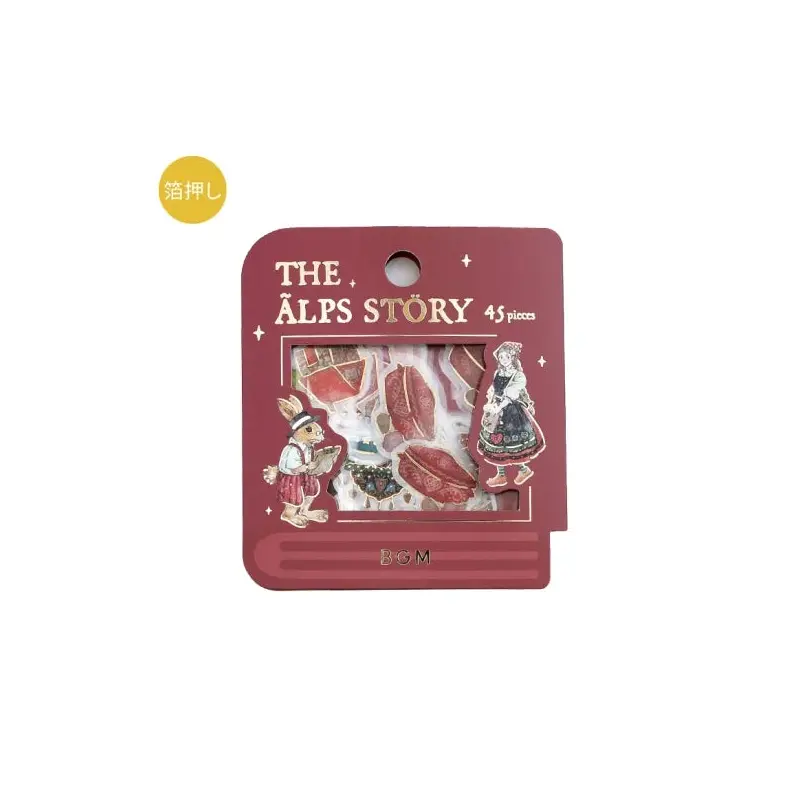 BGM Flake Sticker - Alps Story - Red