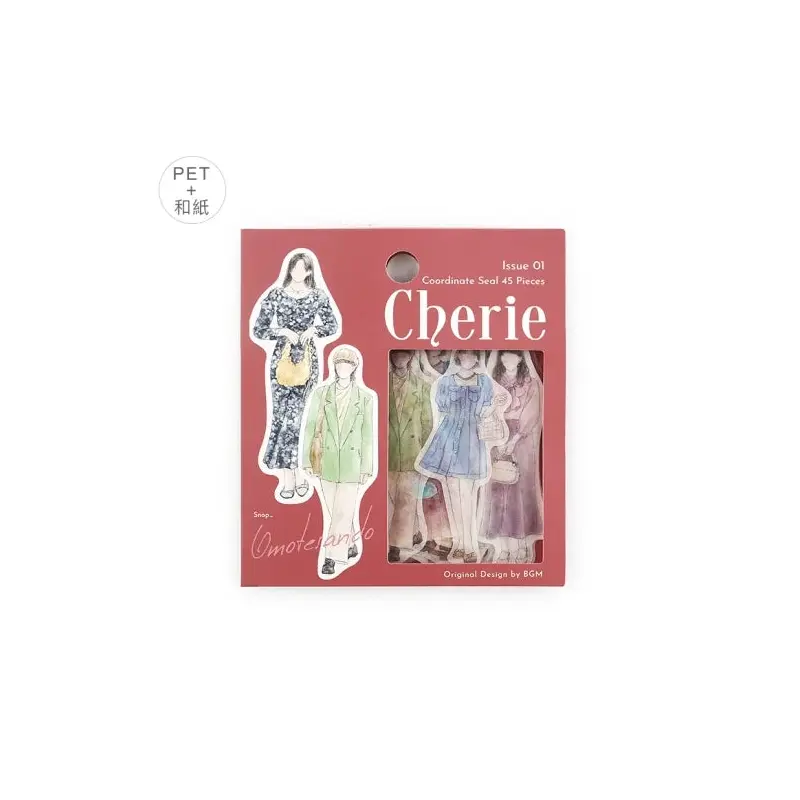 BGM Flake Sticker - Coordinate Seal - Cherie - Omotesando