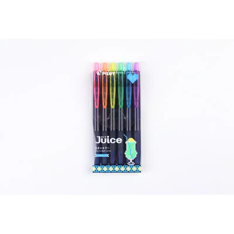 Pilot Juice Gel Pen - Neon Color - 0.5mm - Set of 6