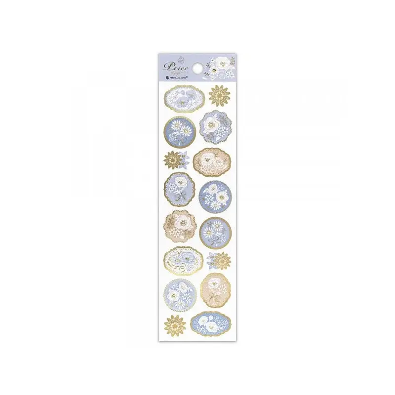 NB - PRIER Gold Foil Pearlescent Stickers - Bleu Roi