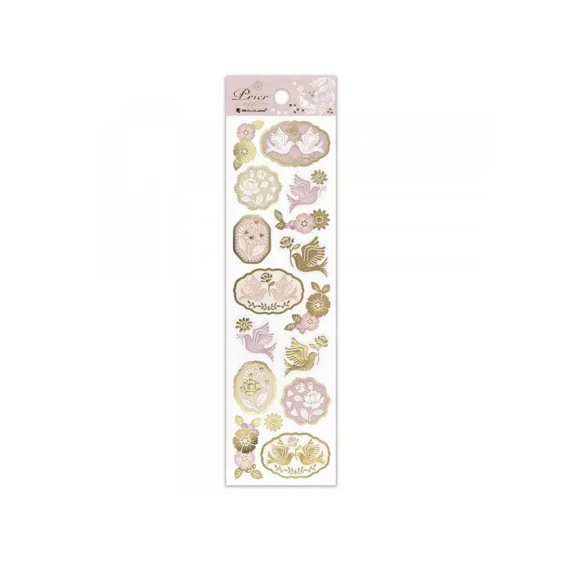 NB - PRIER Gold Foil Pearlescent Stickers - Bonheur