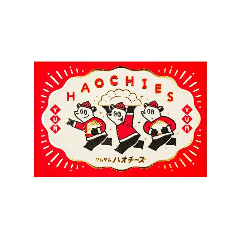 ROKKAKU x Ob1 Postcard - Retro Post - Panda