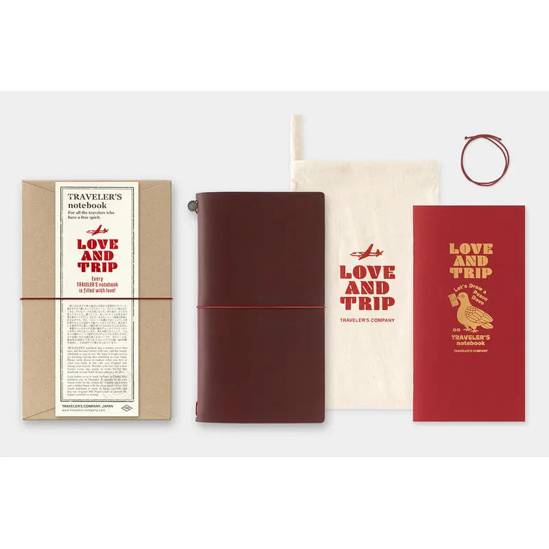 TRAVELER's Notebook - Regular Size - LOVE AND TRIP - Limited Edition