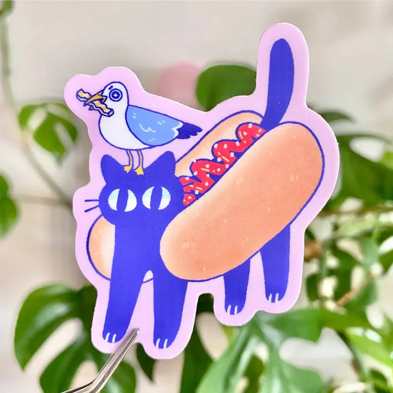 Radhia Rahman Hot Dog Kuni Sticker
