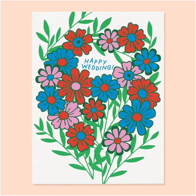 Floral Wedding Card