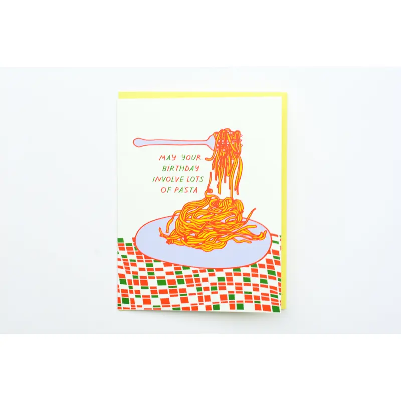 Pasta Bday Card