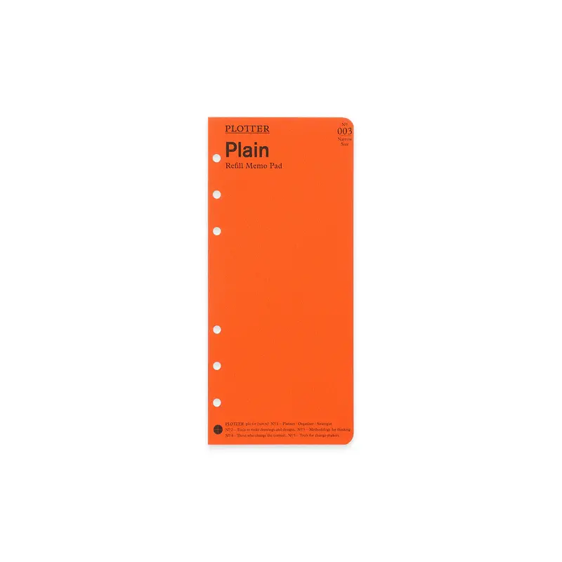 PLOTTER Refill Memo Pad - Narrow Size