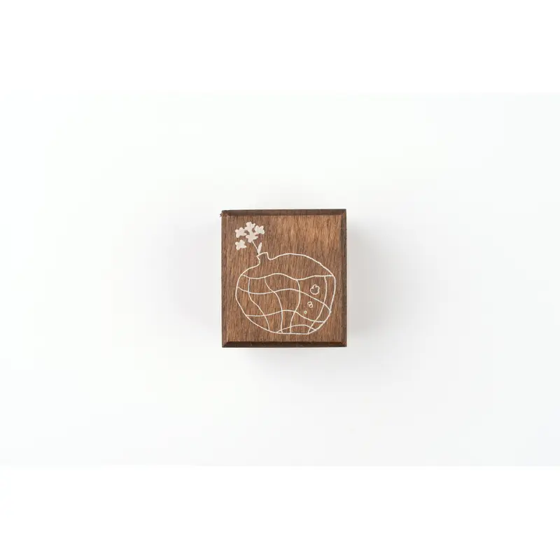 Some Sort of Fern Wooden Stamp - Flower Vase