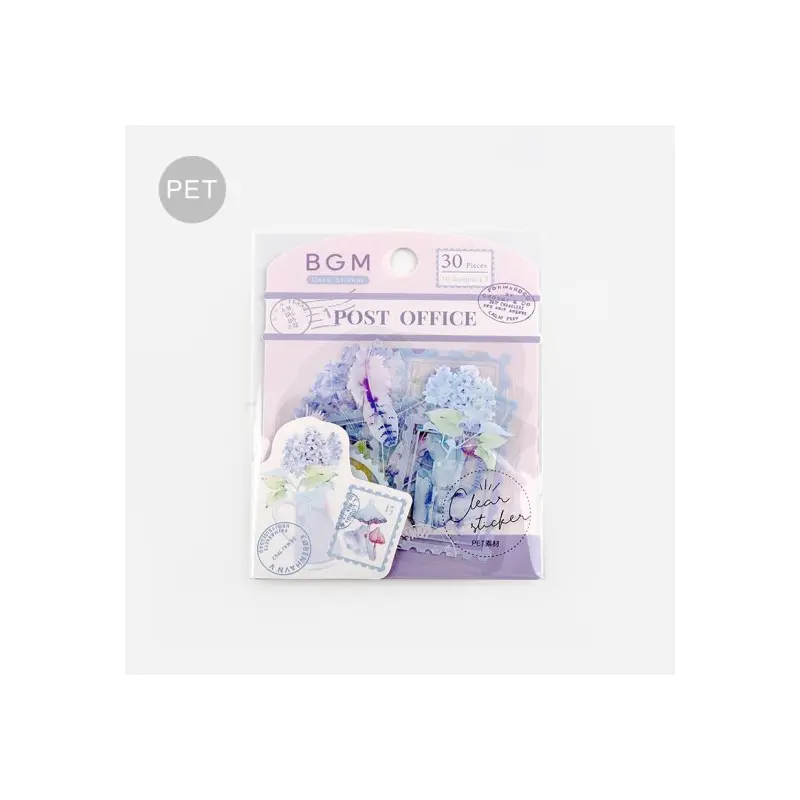 BGM Flake Sticker - Garden Post Office - Lavender