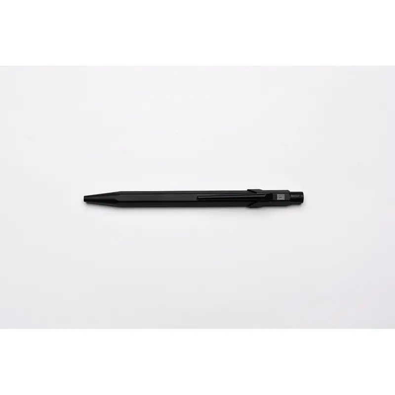 Caran d'Ache 849 Metal Ballpoint Pen - Black Code With Metal Slim Pack Case