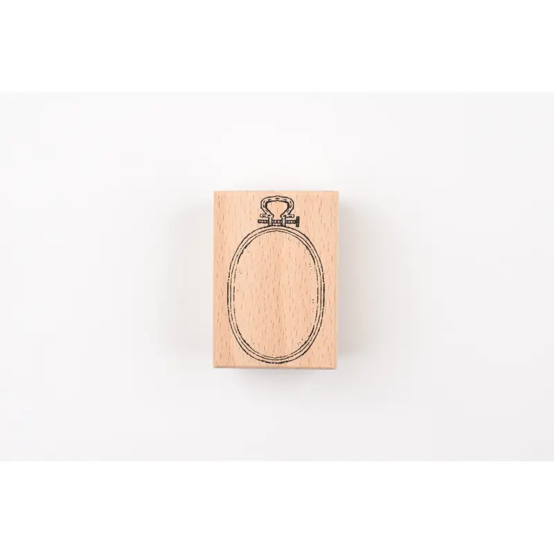 LCN Wooden Rubber Stamp - Embroidery Hoop