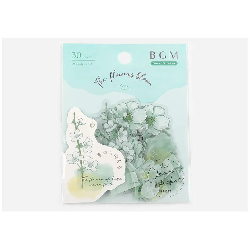BGM Flake Sticker - Blossom - Mint