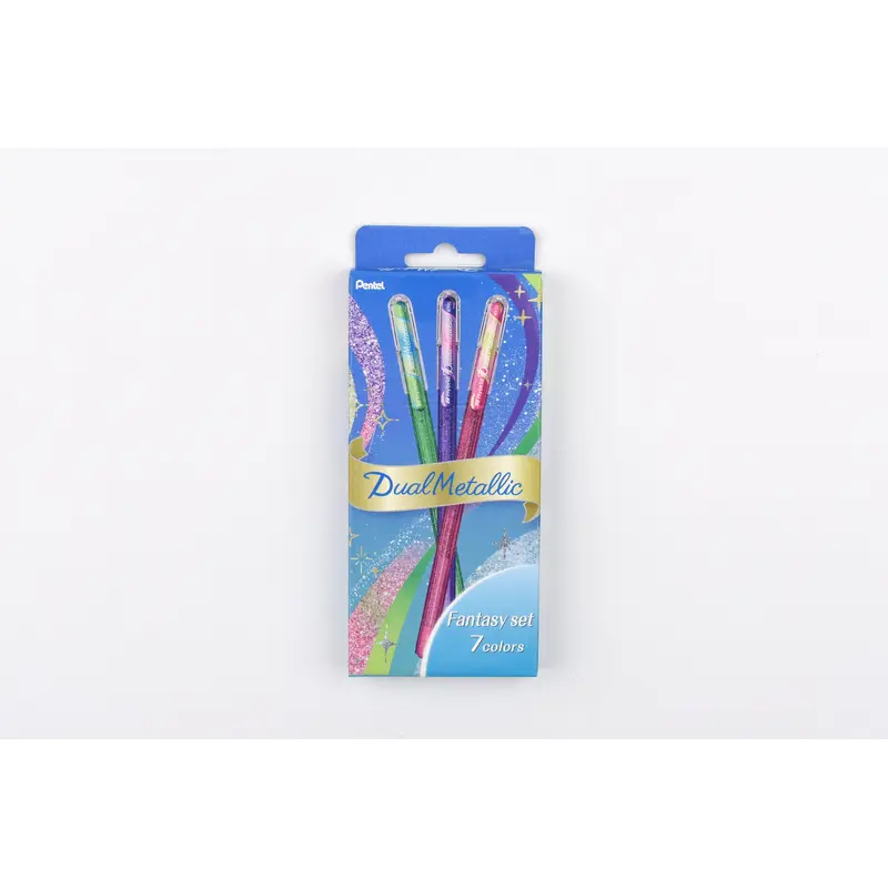 Pentel Hybrid Dual Metallic Gel Pen - 1.0mm - Fantasy - Set of 7