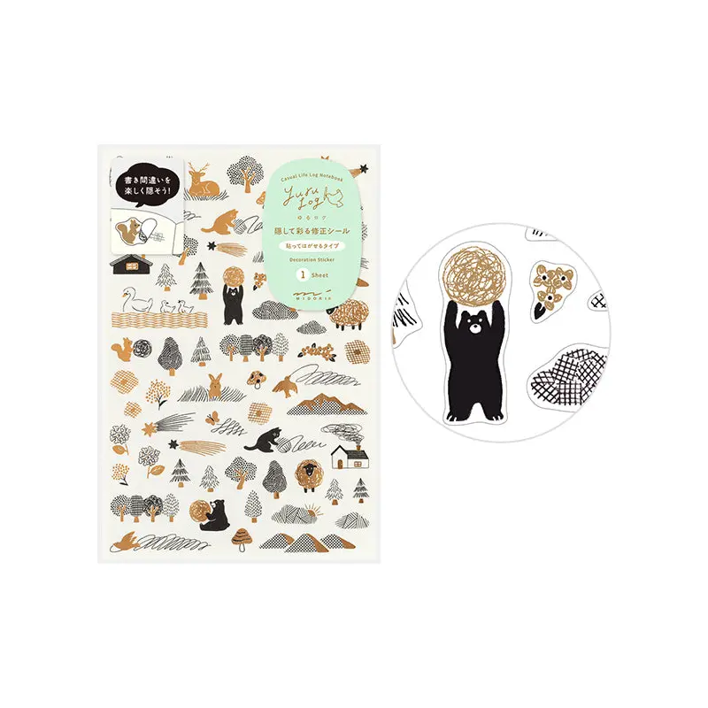 Yuru Log 1 Sheet Sticker - Camouflage Forest (Coming Soon)