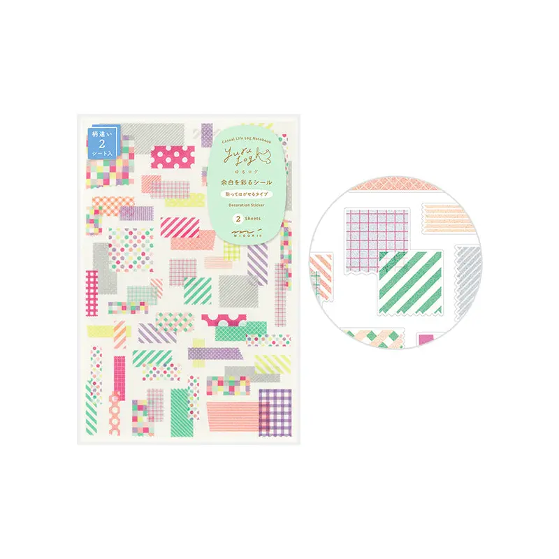 Yuru Log 2 Sheets Sticker - Collage Tape (Coming Soon)