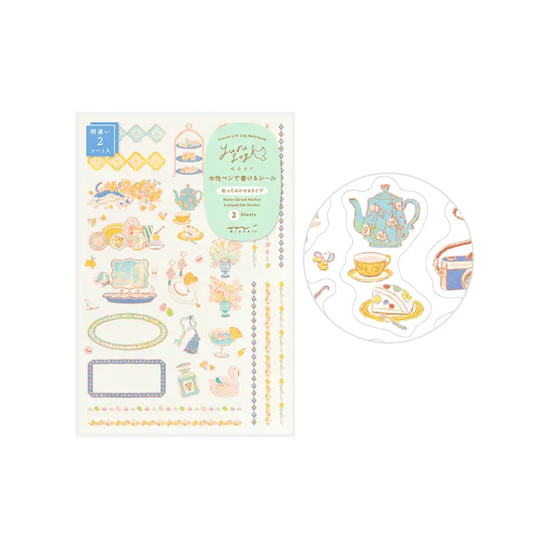 Yuru Log 2 Sheets Sticker - Travel and Hotel (Coming Soon)