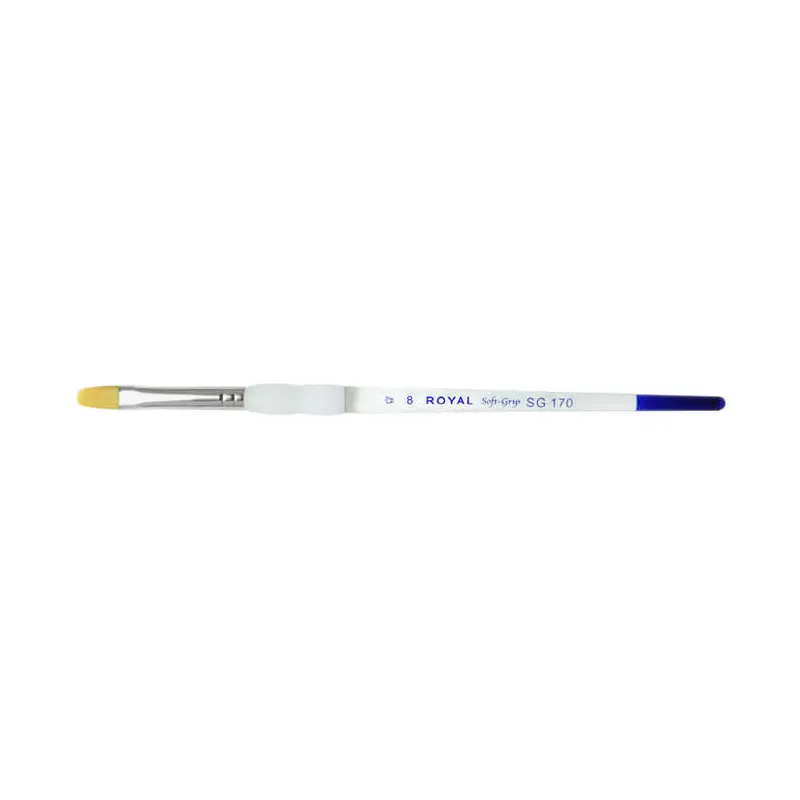 SG GOLD TAKLON FILBERT 8 PAINT BRUSH