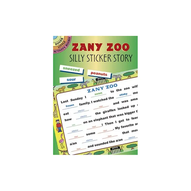 ZANY ZOO: SILLY STICKER STORY - DOVER