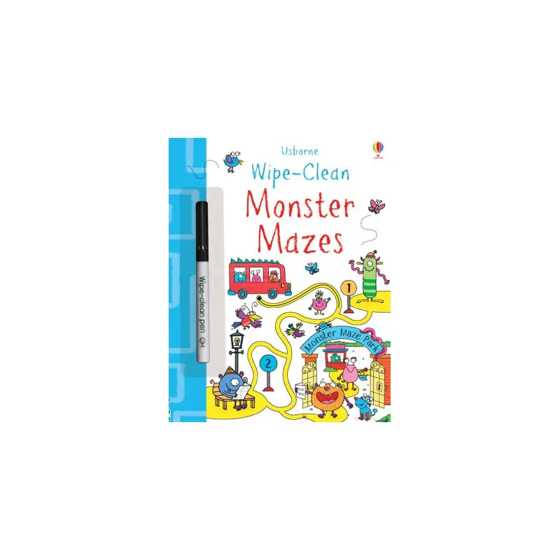 WIPE-CLEAN, MONSTER MAZES - BINGHAM. JANE
