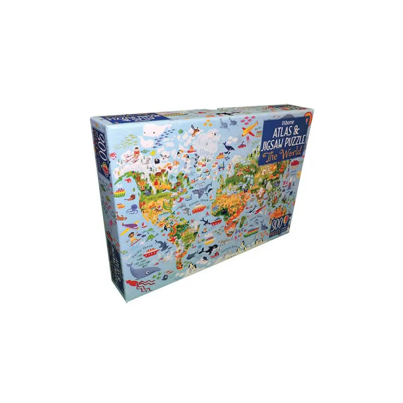 WORLD, THE - ATLAS & JIGSAW PUZZLE (IR) - CURLL. JANA