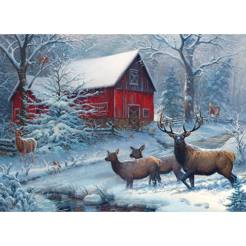 WINTER MAGIC 1000 PIECE COBBLE HILL PUZZLE - KEATHLEY. MARK