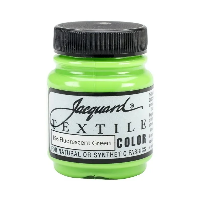 FLOURESCENT GREEN 156 FABRIC PAINT 2.25 OZ JAQUARD TEXTILE