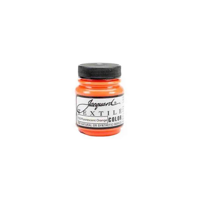 FLOURESCENT ORANGE 152 FABRIC PAINT 2.25 OZ JAQUARD TEXTILE