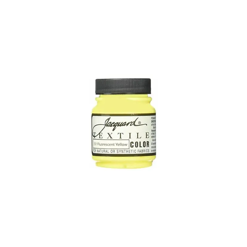 FLOURESCENT YELLOW 151 FABRIC PAINT 2.25 OZ JAQUARD TEXTILE