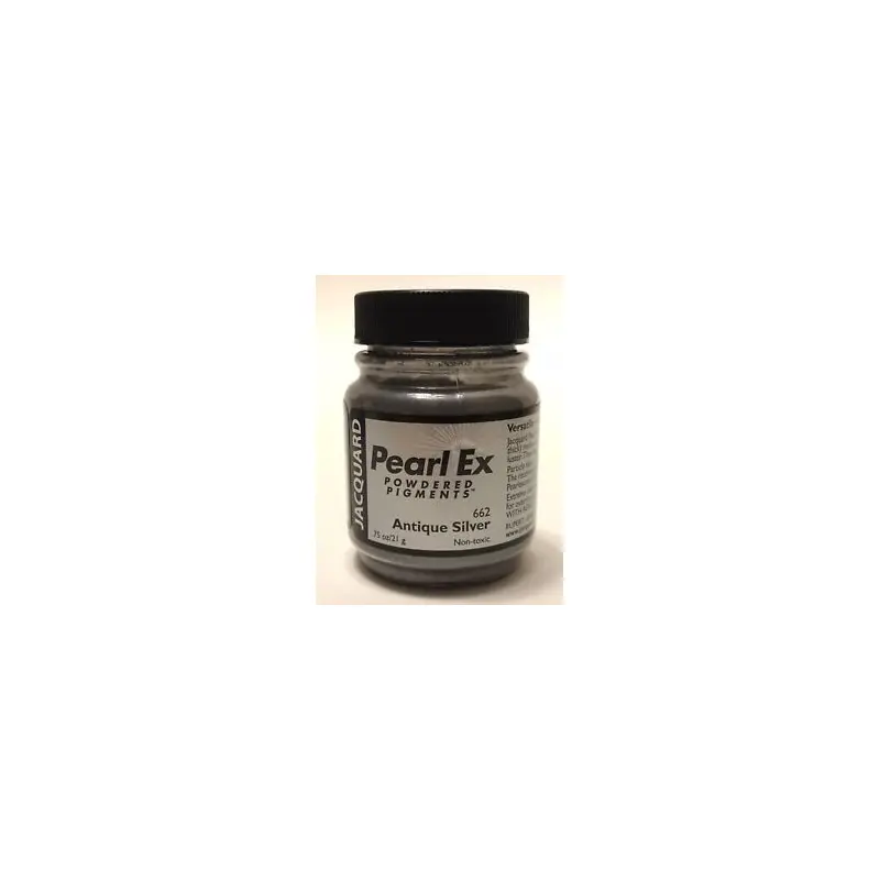 Jacquard Pearl Ex Powdered Pigment .75oz Antique Silver